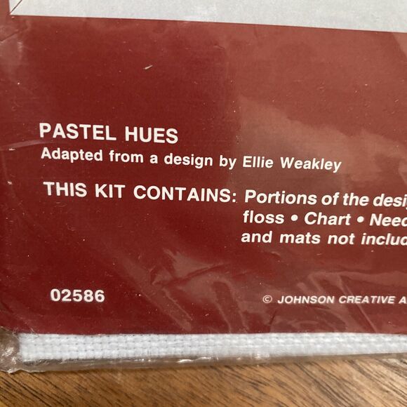 ColorArt Cross Stitch Needle Treasures Pastel Hues Floral Display New Kit #02586 - Picture 4 of 6